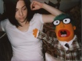 Amy and a puppet of Josh in 2009[12]