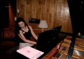 Amy on the piano