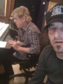 Steve and Warren Riker in the control room